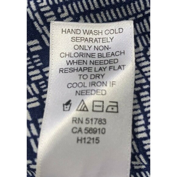 Maurices Womens Open Front Fringe Bottom Cardigan Size S/M Sleeve Blue White - Picture 10 of 12